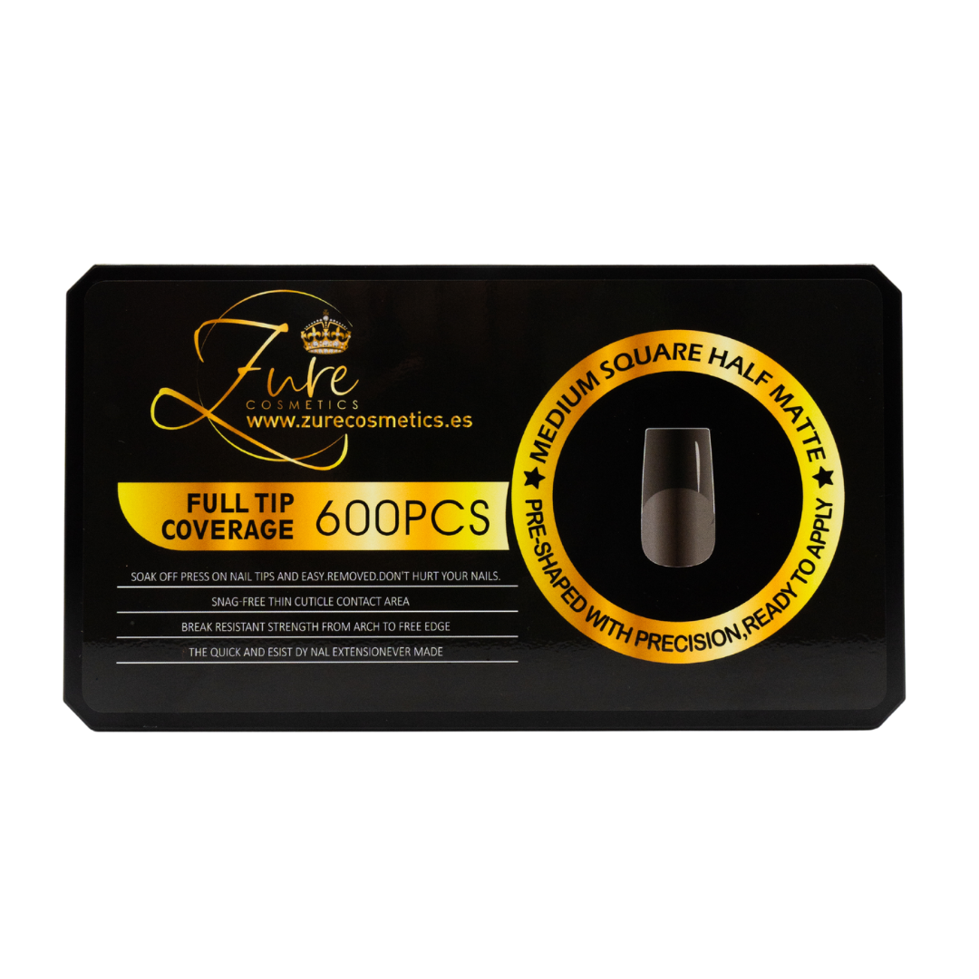 Gel X Square Medium Matte - Zure Cosmetics – Zure Cosmetics