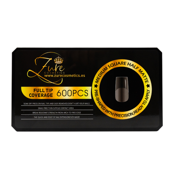 Gel X Square Medium Matte Zure Cosmetics
