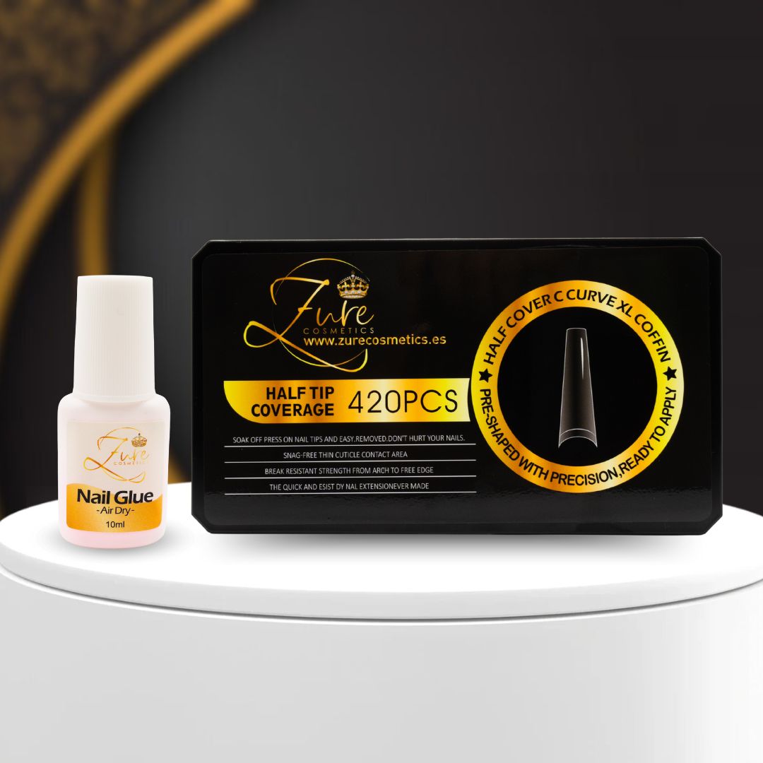 Pack Pegamento de Uñas + Half Tips Coverage 420pcs – ILARA PRO