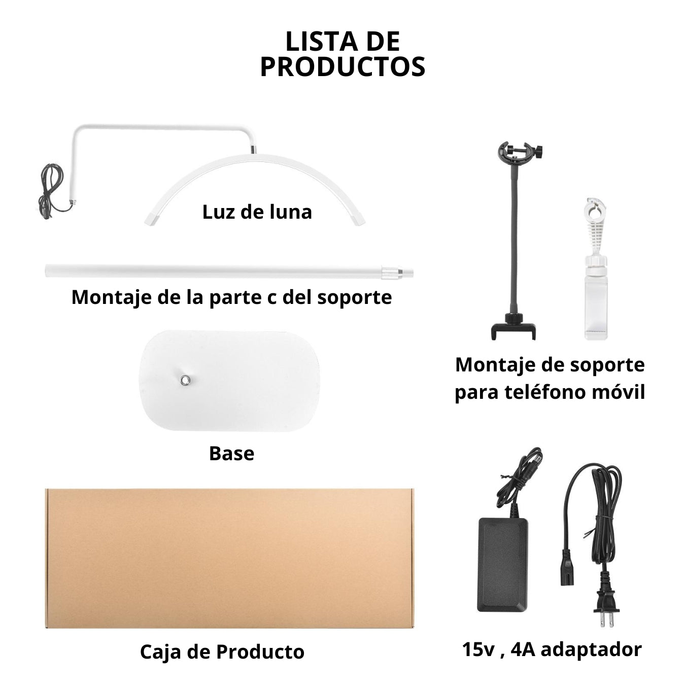 Lampara Moonlight 180º - Blanco