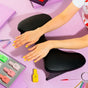 Reposamanos Acolchado DNKa Negro — Reposabrazos Anatómico para Manicura