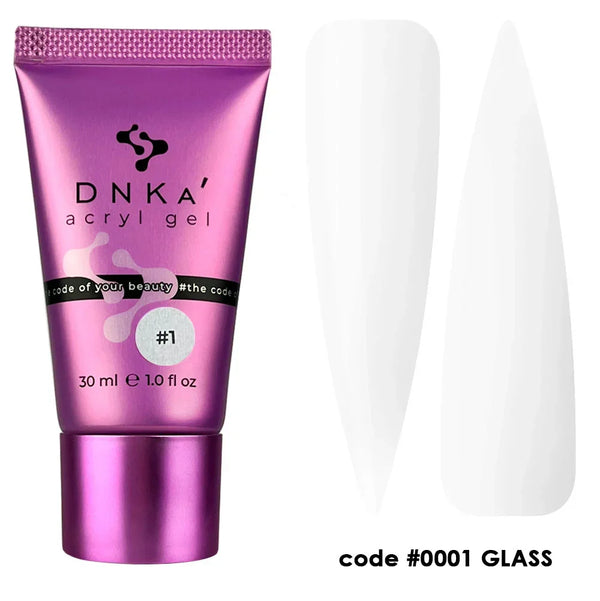 Gel Acrílico DNKa #0001 Vidrio 30 ml — Modelado en Tubo