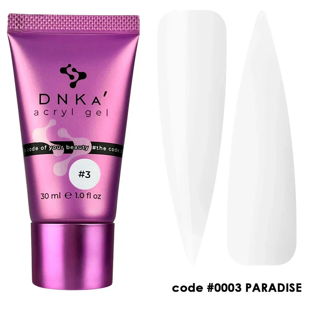 Gel Acrílico DNKa #0003 Paradise 30 ml — Modelado en Tubo
