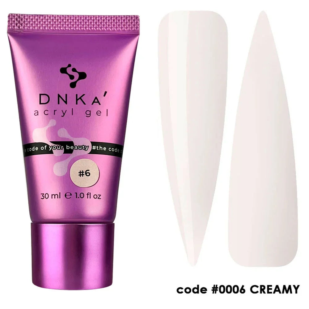 Acryl Gel DNKa #0006 Cremoso 30 ml — Modelado en Tubo