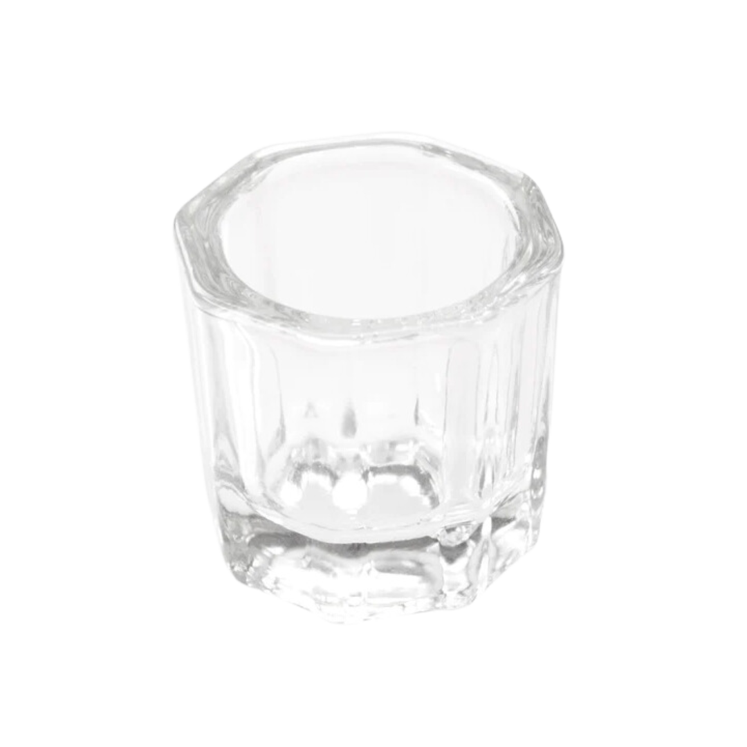 Vaso de Cristal para Monómero Polygel Acrygel - Recipiente uso profesional manicura