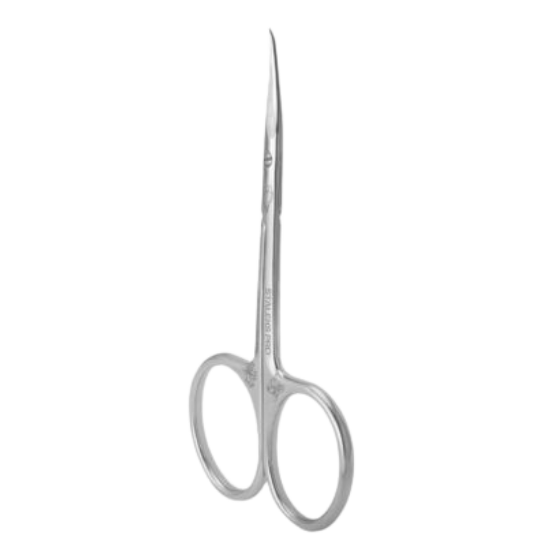 Tijeras corta para cutícula, punta doblada, tamaño S, STALEKS EXCLUSIVE 21/2 – ILARA PRO