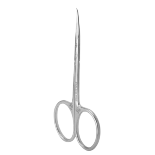 Tijeras Corta para Cutícula, Punta Doblada, Tamaño S, Staleks Exclusive 21/2