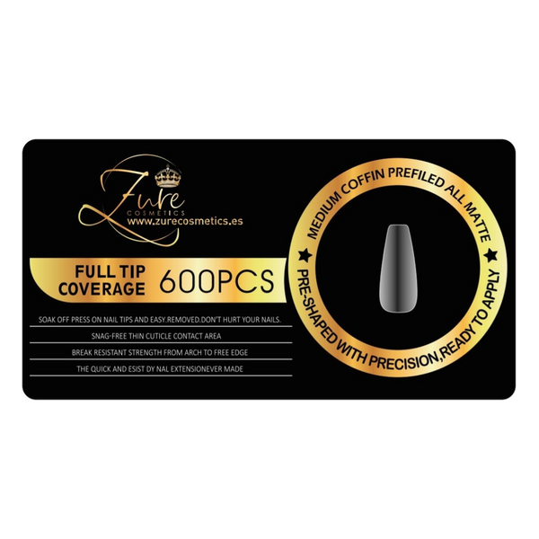 Medium Coffin Matte Gel X