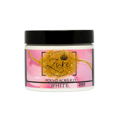 Acrílico Blanco White Zure Cosmetics 250g - Polvo acrílico para uñas profesional