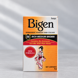 Bigen nº56 Rich Medium Brown 6 g — caja del producto