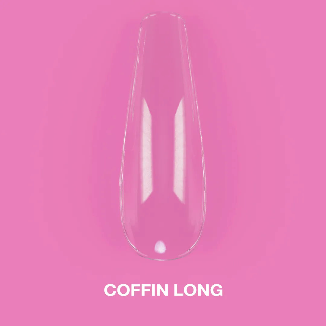 LUNAmoon Gel Tips Coffin Long — Tips de gel 500 uds – LUNAmoon