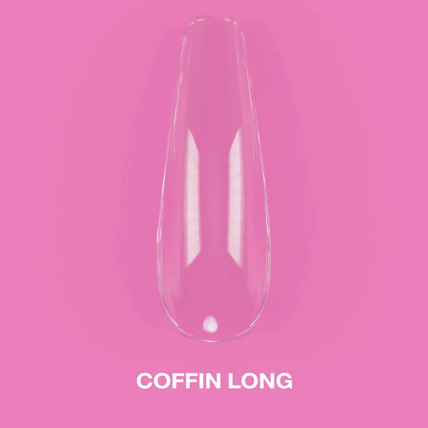 LUNAmoon Gel Tips Coffin Long 500 uds — Tips de gel