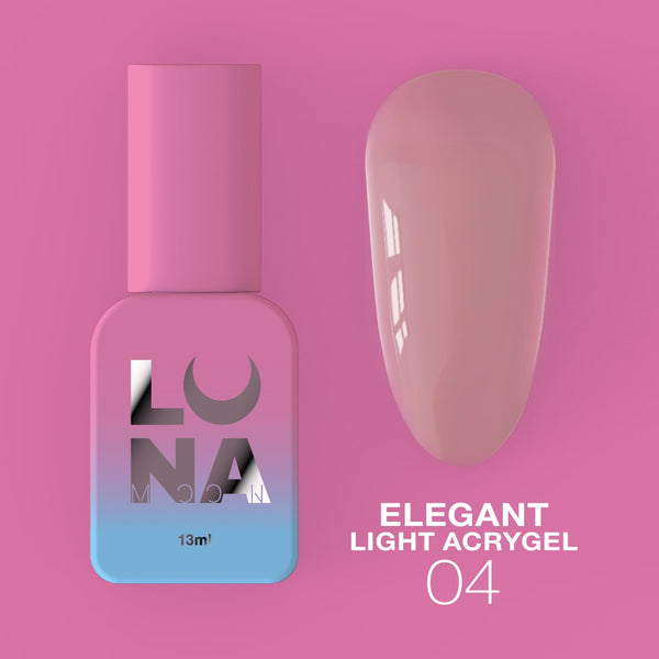 LUNAmoon Elegant Light Acrygel Nº 04 13 ml — Gel constructor líquido