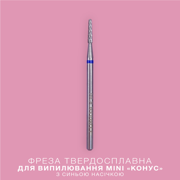 LUNAmoon Fresa de carburo de limado Mini Cone azul 1,3 mm