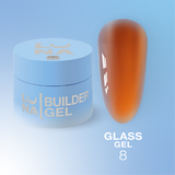 LUNAmoon Glass Builder Gel Nº 8 15 ml — Gel de construcción efecto cristal – LUNAmoon