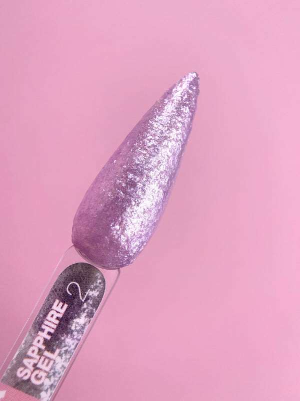 LUNAmoon Sapphire Gel Nº 02 5 ml — Gel con purpurina