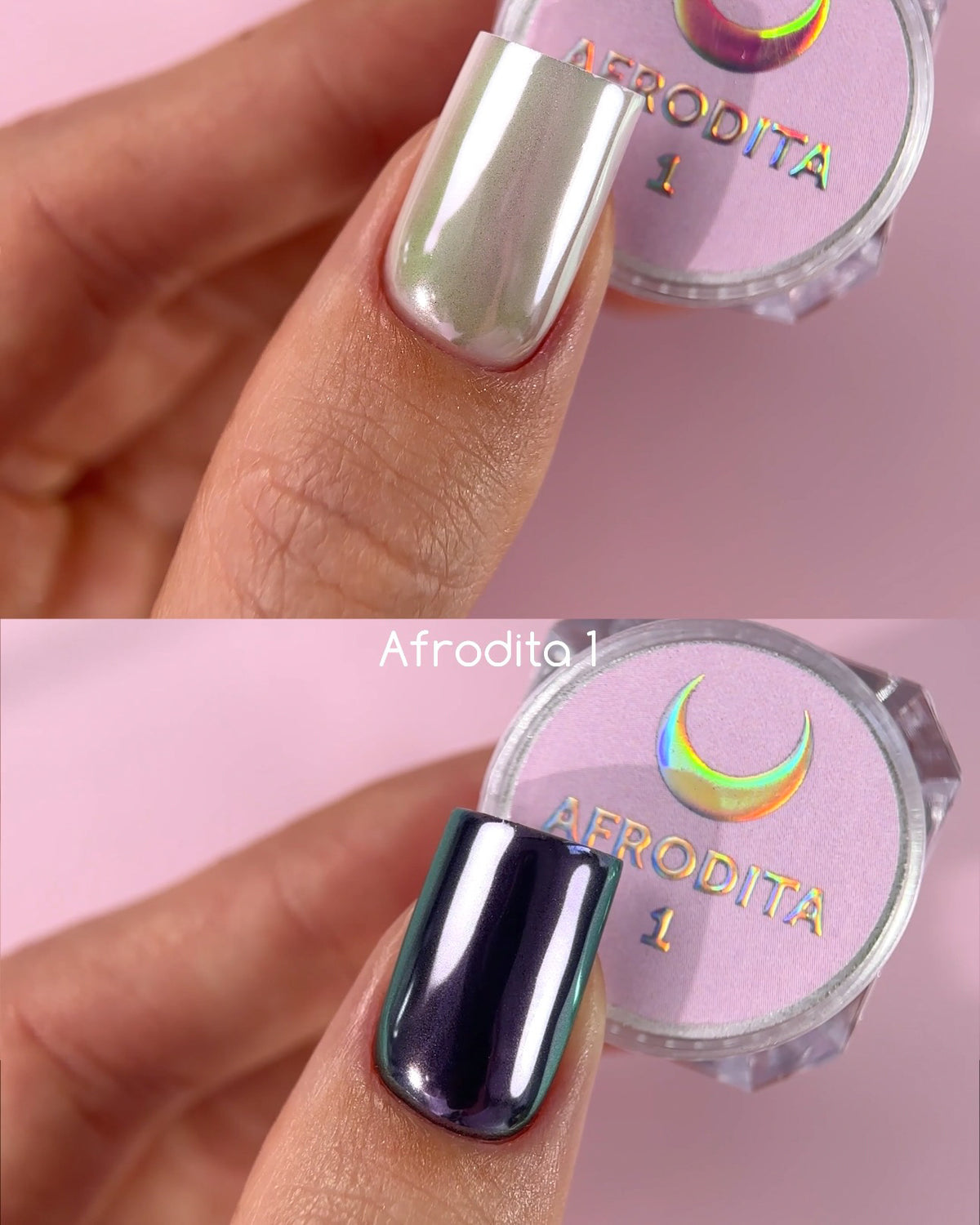 LUNAmoon Set de pigmentos Afrodita 6 uds — Polvos efecto para uñas – LUNAmoon – vista 2