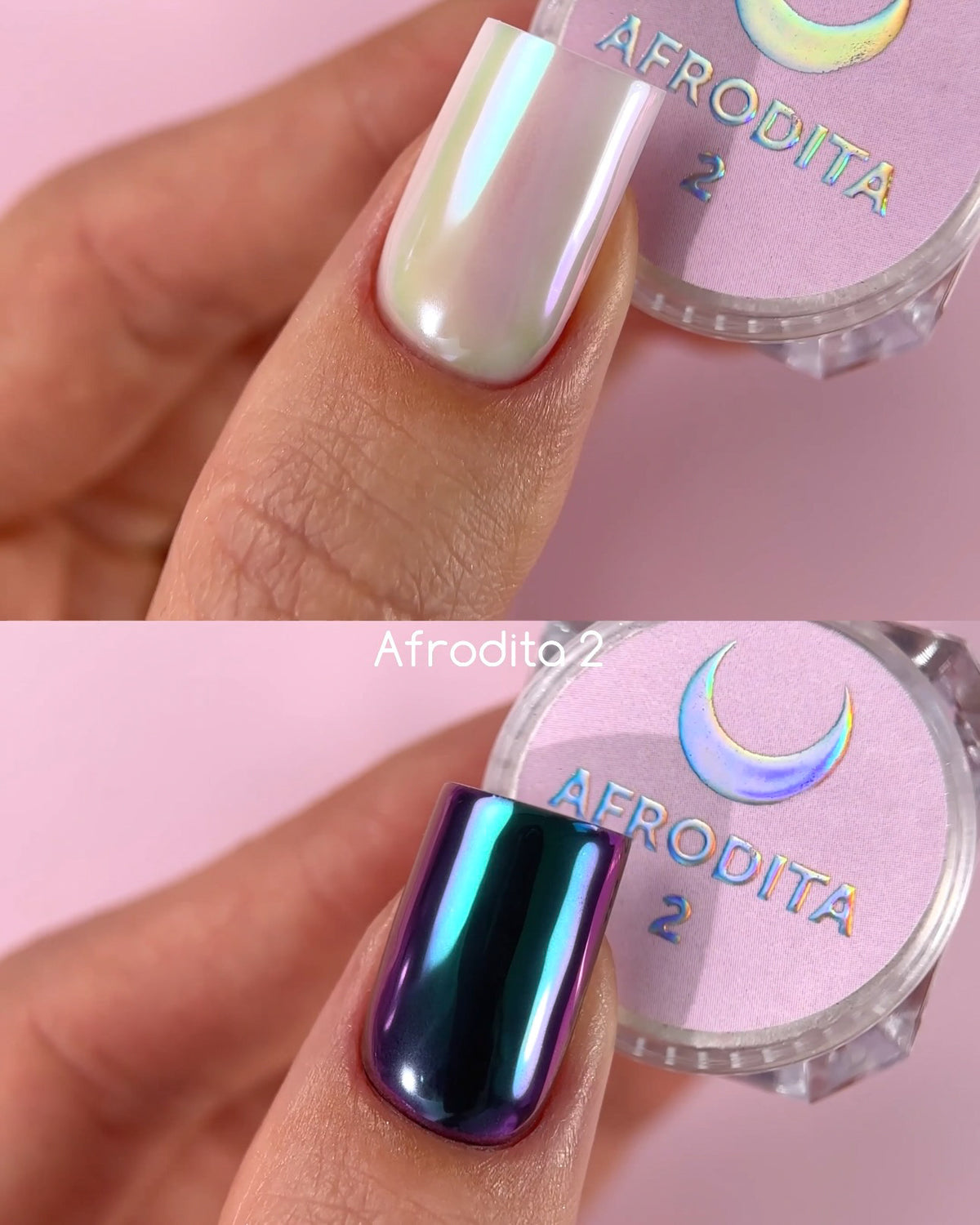 LUNAmoon Set de pigmentos Afrodita 6 uds — Polvos efecto para uñas – LUNAmoon – vista 3