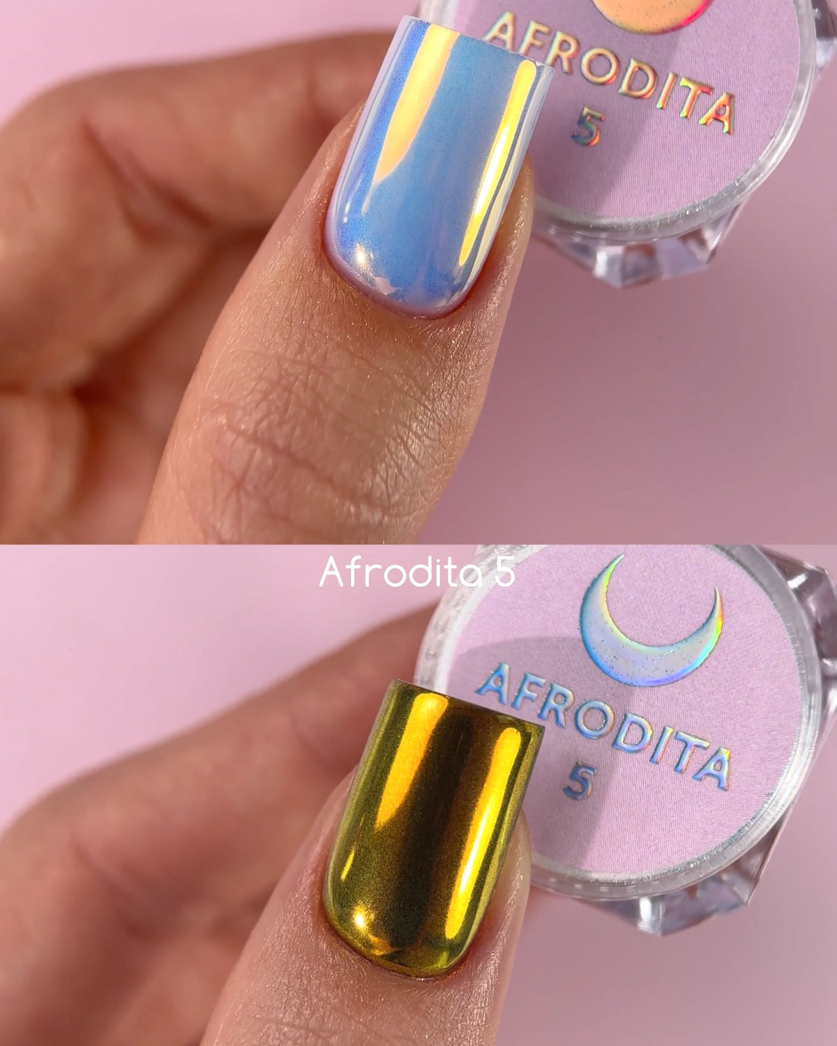 LUNAmoon Set de pigmentos Afrodita 6 uds — Polvos efecto para uñas – LUNAmoon – vista 6
