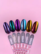 LUNAmoon Set de pigmentos Afrodita 6 uds — Polvos efecto para uñas – LUNAmoon – vista 8