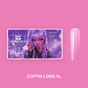 LUNAmoon Gel Tips Coffin Long XL 500 uds — Tips de gel