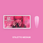 LUNAmoon Gel Tips Stiletto Medium 500 uds — Tips de gel