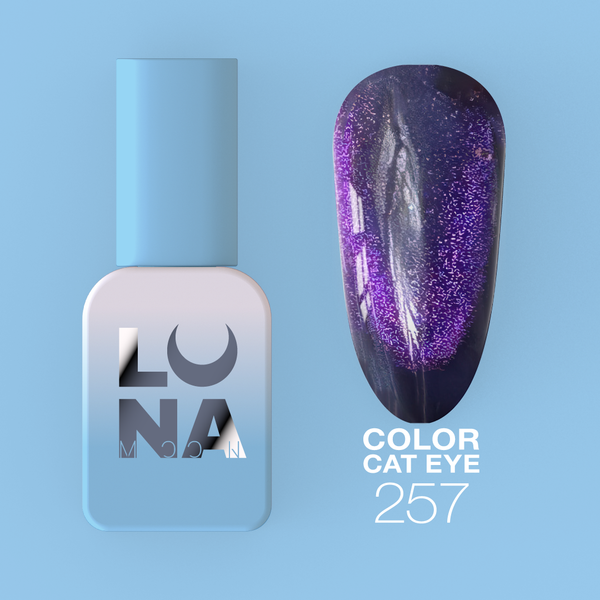 LUNAmoon Cat Eye Nº 257 8 ml — Esmalte semipermanente ojo de gato
