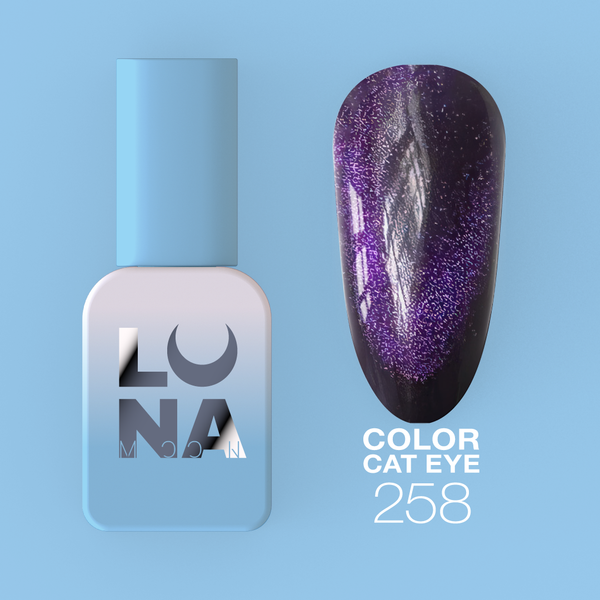 LUNAmoon Cat Eye Nº 258 8 ml — Esmalte semipermanente ojo de gato