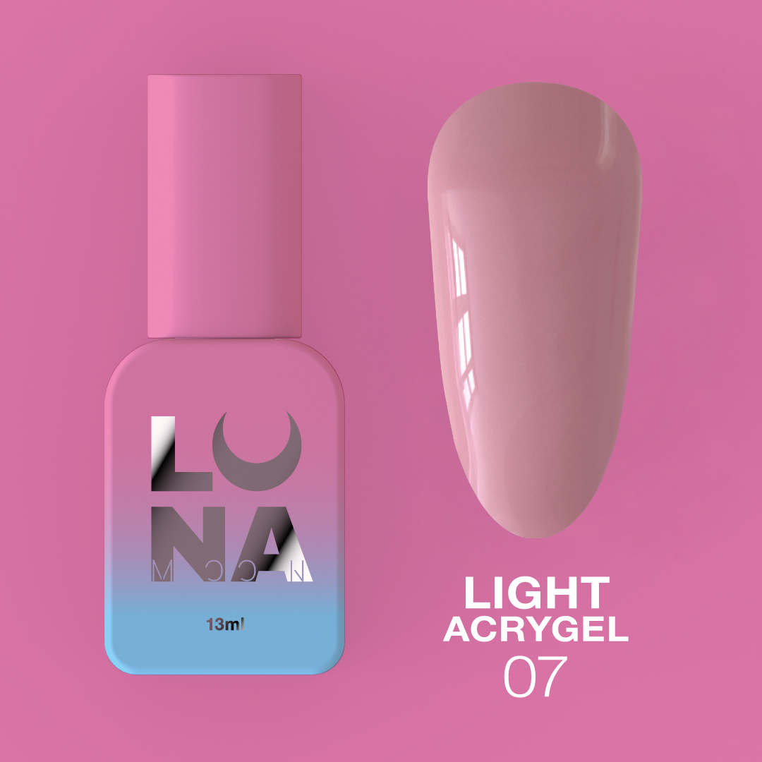 LUNAmoon Light Acrygel Nº 7 13 ml — Gel constructor líquido – LUNAmoon