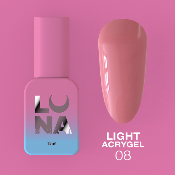 LUNAmoon Light Acrygel Nº 08 13 ml — Gel constructor líquido