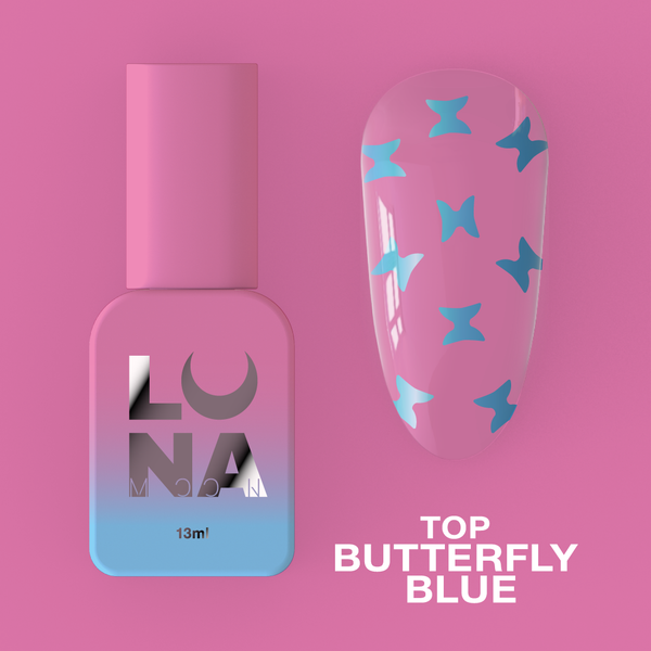 LUNAmoon Top Butterfly Blue 13 ml — Top con efecto