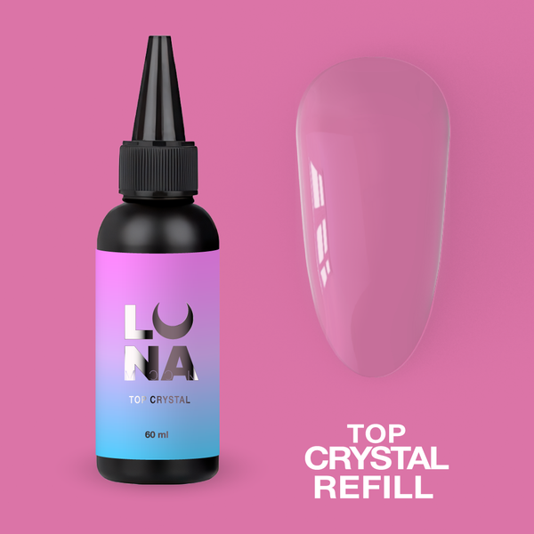 LUNAmoon Top Crystal Recarga 60 ml — Top sin capa pegajosa