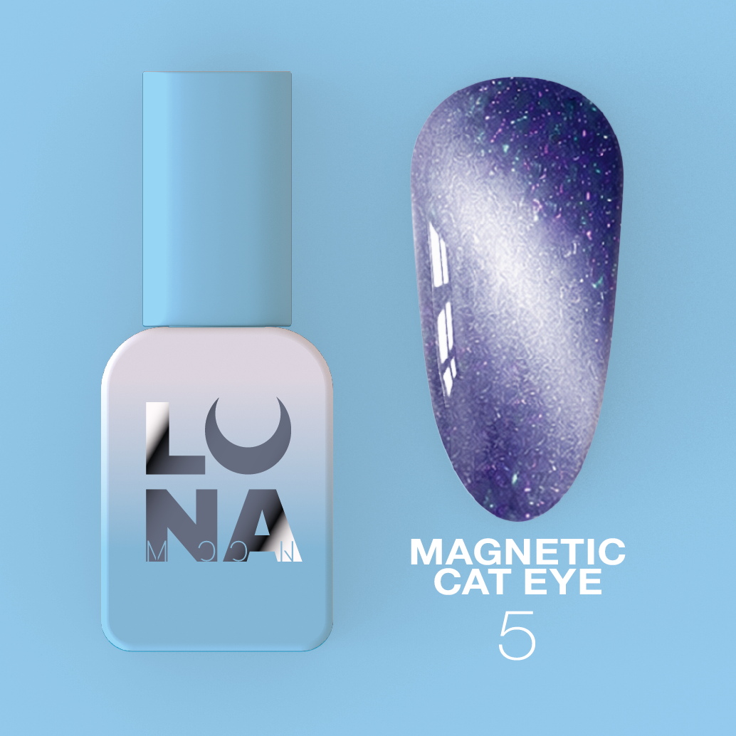 LUNAmoon Color Magnetic Cat Eye Nº 5 8 ml — Esmalte semipermanente ojo de gato – LUNAmoon
