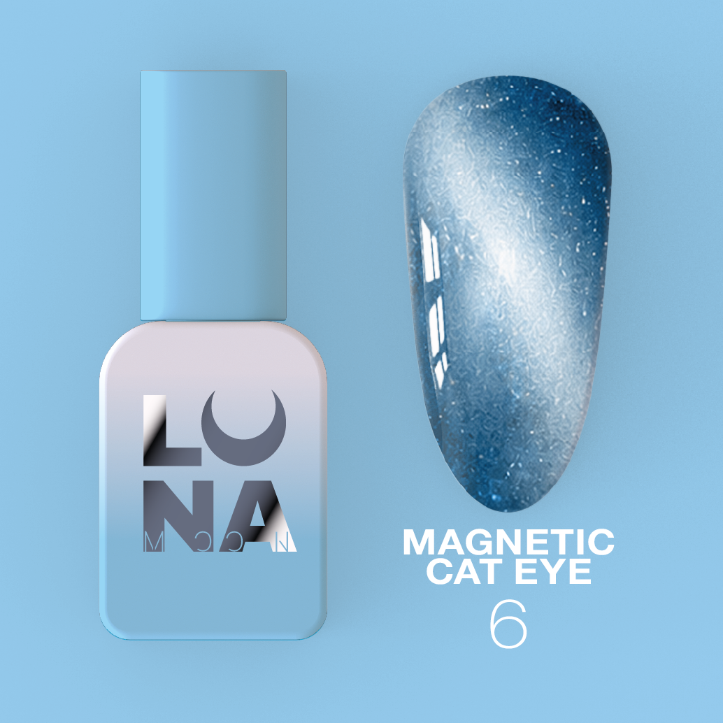 LUNAmoon Color Magnetic Cat Eye Nº 6 8 ml — Esmalte semipermanente ojo de gato – LUNAmoon