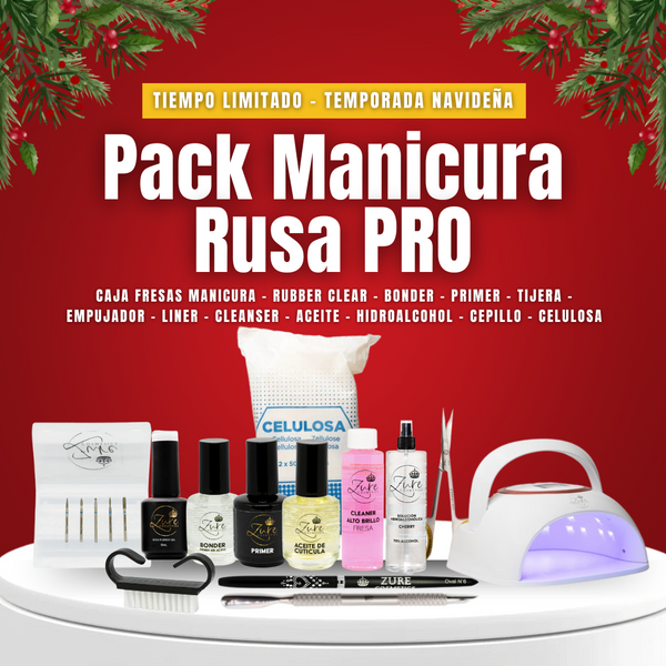 Pack Manicura Rusa Pro - Exclusivo Navidad