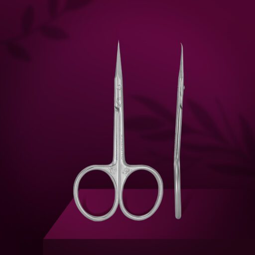 Tijeras corta para cutícula, punta doblada, tamaño S, STALEKS EXCLUSIVE 21/2 – ILARA PRO – vista 4