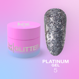 LUNAmoon Platinum Gel Nº 5 5 ml — Gel con purpurina – LUNAmoon
