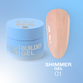 LUNAmoon Shimmer Gel Nº 1 30 ml — Gel de construcción con brillo – LUNAmoon
