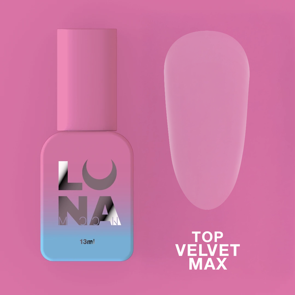 LUNAmoon Top Matt Velvet Max 13 ml — Top mate efecto terciopelo